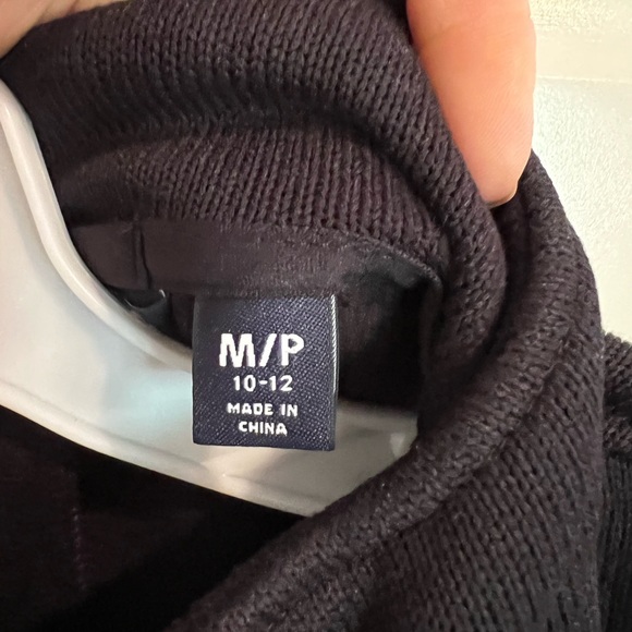 Black LANDS END sz MP 10/12 jacket pockets PICS LIGHTENED TO SHOW DETAILS - Picture 7 of 12